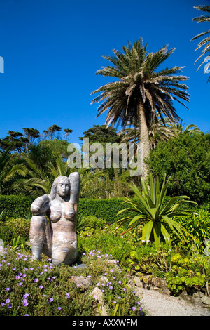 Skulptur von Gaia Tresco Abtei Gärten Inseln von scilly Stockfoto