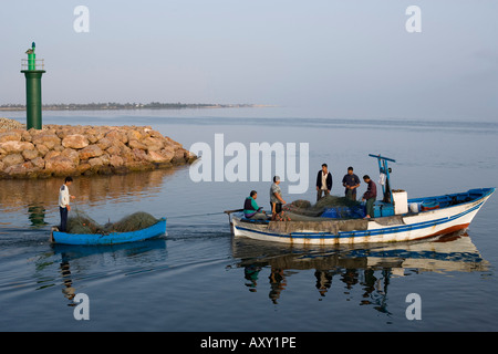 Hafen von Houmt Souk Djerba Insel Tunesien Stockfoto
