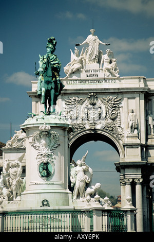 Praca da Commercio, Lissabon, Portugal, Europa Stockfoto