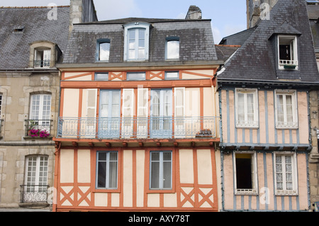 Fachwerkbauten, Quimper, Süd-Finistere, Bretagne, Frankreich Stockfoto