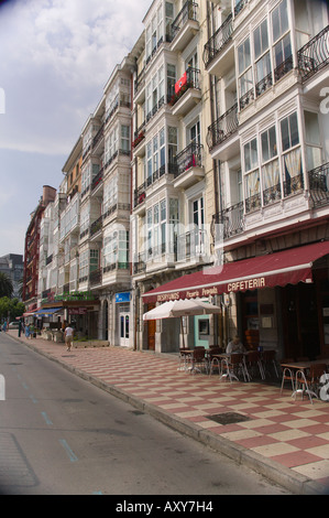 Promenade in Innenstadt Castro Urdiales Kantabrien Spanien Stockfoto