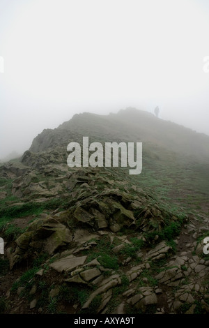 Herbst Nebel von Arthurs Seat in Edinburgh. VEREINIGTES KÖNIGREICH. Stockfoto