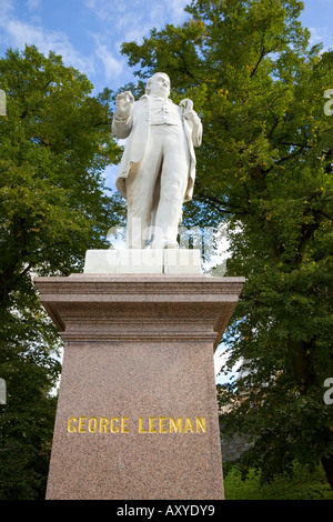 Statue von George Leeman in York, England Stockfoto