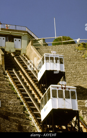 UK Dorset Bournemouth der Cliff railway Stockfoto