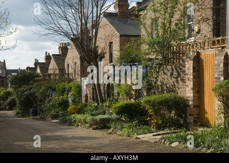 Rückansicht traditionellen viktorianischen London Terrasse beherbergt "Highbury Terrasse Mews" London N1 UK Stockfoto