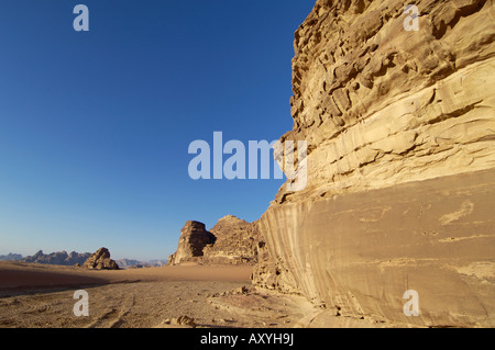 Wüste, Wadi Rum, Jordanien, Naher Osten Stockfoto