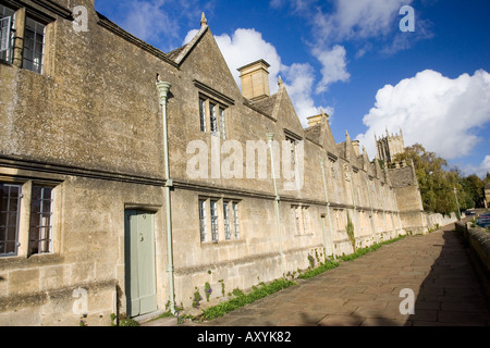 Armenhäuser in Chipping Campden gebaut im Jahre 1612 von Sir Baptist Hicks auf Kosten von 1000 Pfund zu Haus 6 Armen Männer und 6 Frauen Stockfoto