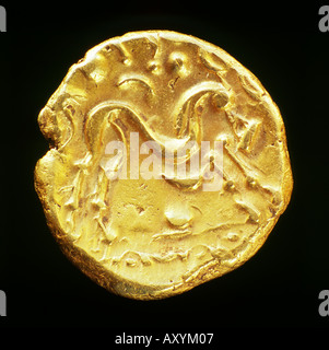 Celtic gold stater Stockfoto