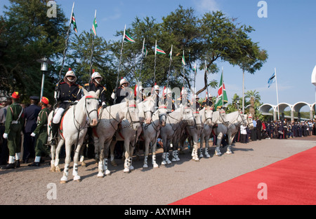 Einweihung des Seretse Khama Ian Khama vierter Präsident der Republik von Botswana Stockfoto