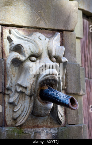 Detail des Brunnens am Stortorget im Konzerthaus in Stockholm Stockfoto