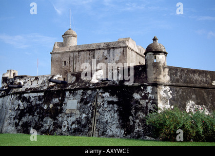 Veracruz, Kunsttalente Fort Baluarte de Santiago, Detail Fassade Stockfoto