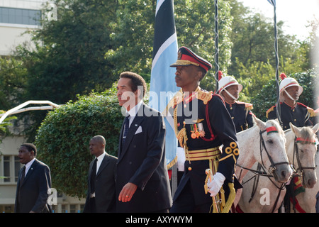 Einweihung des Seretse Khama Ian Khama vierter Präsident der Republik von Botswana Stockfoto