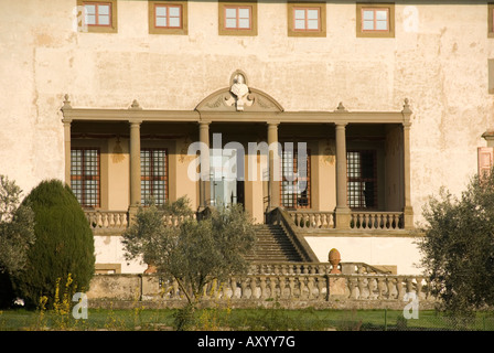 Detail der Fassade der Medici Villa di Artimino auch genannt "La Ferdinanda" von Buontalenti für toskanischen Großherzog Ferdinando i. gebaut Stockfoto