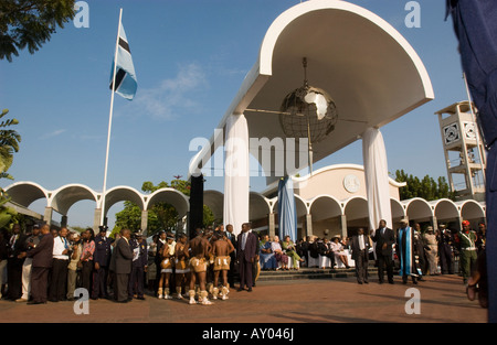 Einweihung des Seretse Khama Ian Khama vierter Präsident der Republik von Botswana Stockfoto