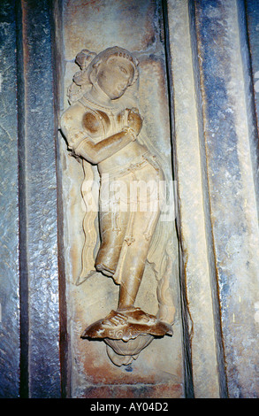 Khajuraho Indien Visvanatha Tempel Detail Stockfoto
