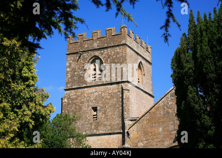 St. Michael und alle Engel Kirche Guiting Power Cotswolds England Stockfoto