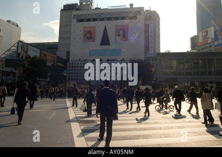 Kreuzung Shibuya, Tokyo, Japan Stockfoto