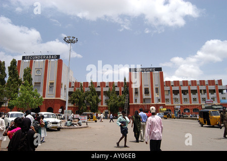 RAILWAY STATION SECUNDERABAD ANDHRA PRADESH, INDIEN Stockfoto