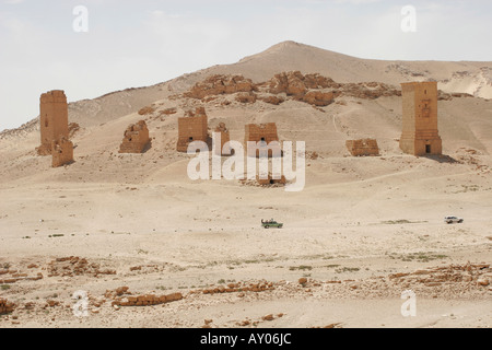 Ruinen der Gräber in Palmyra, Syrien, Naher Osten Stockfoto