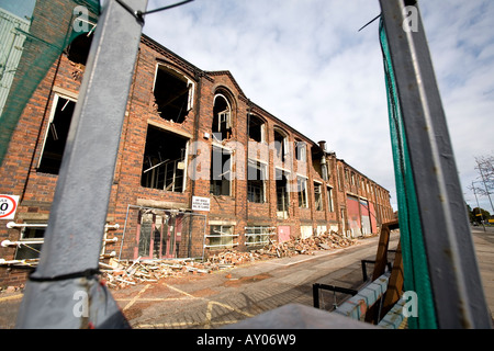 Abbrucharbeiten im Gange auf den Westen arbeiten, Bestandteil der MG Rover Group arbeitet, Longbridge, Birmingham, West Midlands, UK. Stockfoto