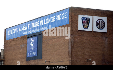 Bestandteil der MG Rover Group arbeitet, Longbridge, Birmingham, West Midlands, UK. Stockfoto