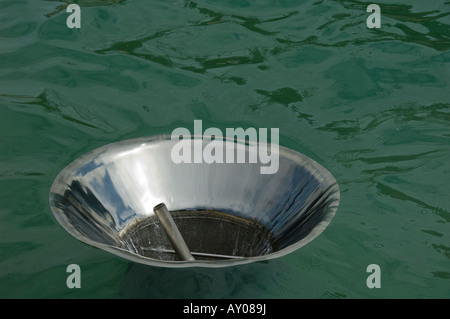 Detail der Jets in einen großen Brunnen [Wasserspiel] Stockfoto