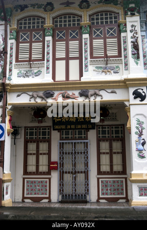 Typische Architektur, Geylang, Singapur. Stockfoto