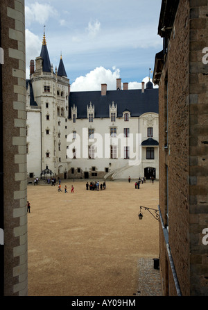 Historische Museum von Nantes im Schloss der Herzöge der Bretagne (Château des Ducs de Bretagne), Nantes, Frankreich Stockfoto