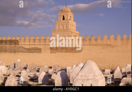 Kairouan, Sidi-Oqba-Moschee, Fassade Stockfoto