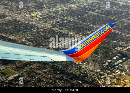 Ein Southwest Airlines Flugzeug in Südkalifornien Stockfoto