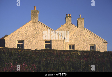 Häuser im Land s End Cornwall England UK Stockfoto