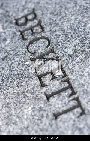 Samuel Becketts Grab Friedhof Montparnasse Paris Stockfoto