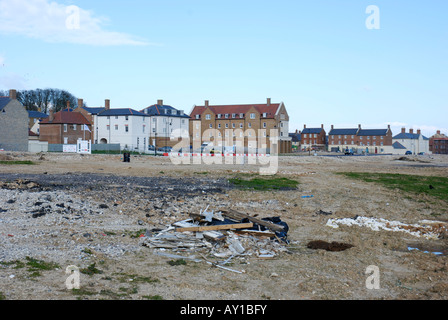 Die neue Stadt Verkehrssysteme am Stadtrand von Dorchester, Dorset Stockfoto