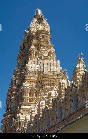 an der Sri Bhuvaneshwari hindu-Tempel in der Maharadschas Palast mysore Stockfoto