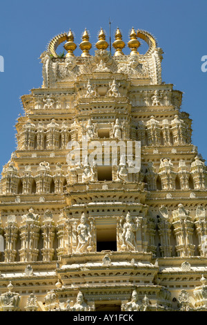 der Sri-Bhuvaneshwari-hindu-Tempel in der Maharadschas Palast mysore Stockfoto