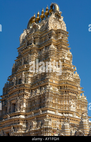 der Sri Bhuvaneshwari Tempel in der Stadt-Palast-mysore Stockfoto