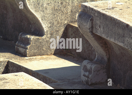 Antike Steinmetzarbeiten. Stockfoto