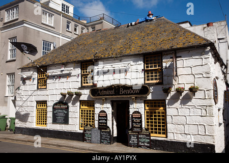 Der Admiral Benbow Pub in Penzance, Cornwall UK. Stockfoto