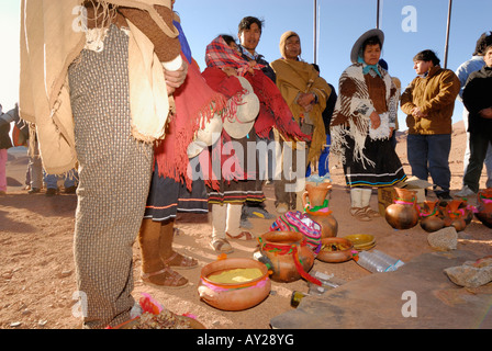 Pachamama, Fiesta Nacional a la Madre Tierra, Tolar Grande, Provinz Salta, Argentinien, Südamerika Stockfoto