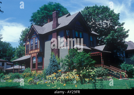 Amerikanische "Queen Anne Style" Haus in Oak Park Chicago 1890 gebaut. Sampson-Roger-Haus Stockfoto