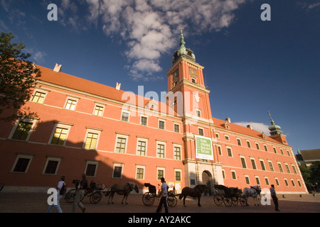 Polen Warschauer Königsschloss in Plac zamkowy Stockfoto