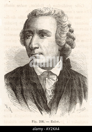 Leonhard Euler Figuier Stockfoto