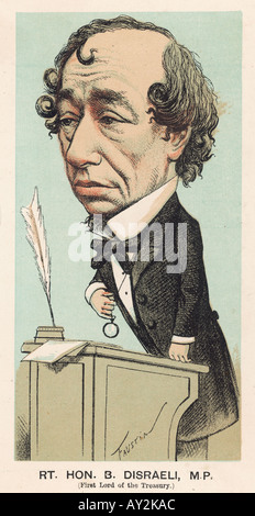 Benjamin Disraeli Skizze Stockfoto