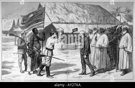 Livingstone und Stanley Stockfoto