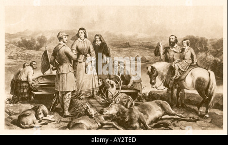 Victoria, die Jagd 1853 Stockfoto