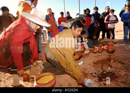 Pachamama, Fiesta Nacional a la Madre Tierra, Tolar Grande, Provinz Salta, Argentinien, Südamerika Stockfoto