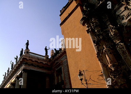 Außenseite der Templo de San Diego Teatro Juarez in der kolonialen Bergbau Stadt Guanajuato Mexiko Stockfoto