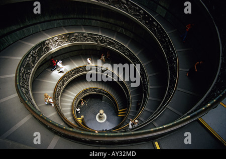 Wendeltreppe, Vatikanische Museen in Rom (Italien) Stockfoto