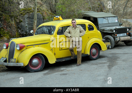 Crich vierziger Wochenende Peak District Derbyshire England UK Stockfoto