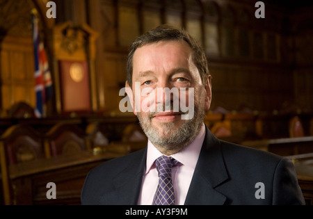 Ehemalige Home Sekretär David Blunkett in Sheffield Town Hall Stockfoto